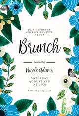 Blue & Orange - Brunch & Lunch Invitation